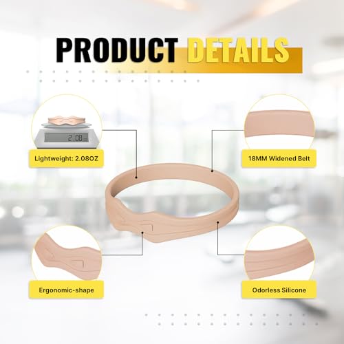 Image of Fit Geno Knee Strap Patella Support: Knee Band for Patellar Tendon Pain Relief - Knee Brace for Tendonitis Jumpers Running Sports Basketball Men Women 2 Packs (Beige)