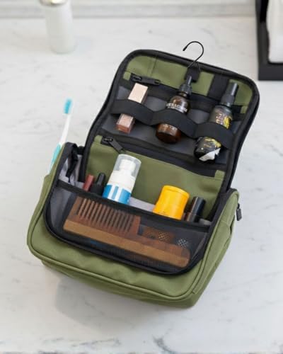 Image of CarryPro-Hanging Toiletry Kit Pouch-Travel Organizer-Makeup, Beauty, Cosmetics, Jewellery Organizer-Skincare, Medicine, Secure Zippered Pockets