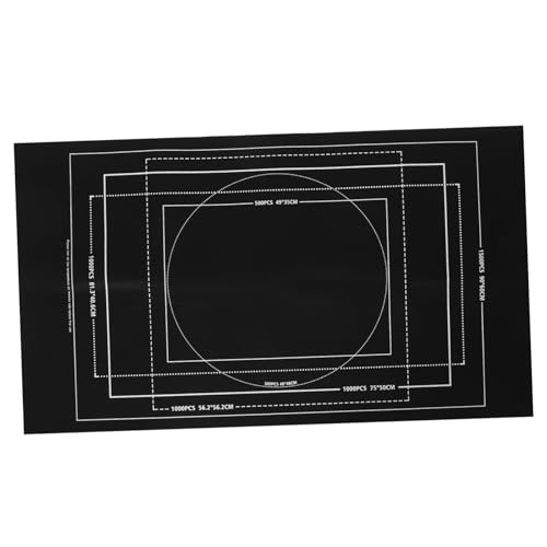 JOINPAYA Felt Puzzle Storage Mat Rollup Pad Puzzle Board for Boys and Girls 1500 Pieces Black 26x46 Inches
