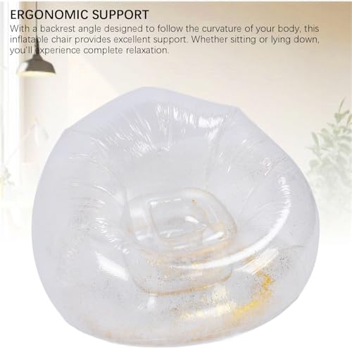Sofá inflable transparente y ergonómico de alta resistencia estructural 4