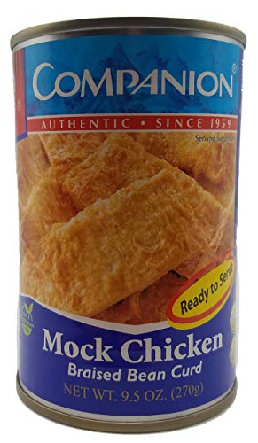 Companion Mock Chicken Bean Curd Canned Vegan Meat Replacement