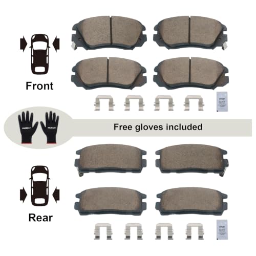 Image of HUSCH Front & Rear Ceramic Brake Pads Fit For Chevrolet Equinox, For GMC | Clean Wheels, Quiet, Short Braking Distance, Responsive Braking, Long Service Life, for Various Weather, Road Performance