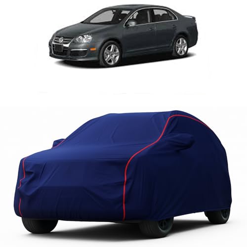 Image of Heavy-Duty Car Cover for Compatible with Volkswagen Jetta (2015 to 2025 All Models) Deluxe Car Protection Cover - Waterproof & UV-Resistant All-Season Exterior Protection