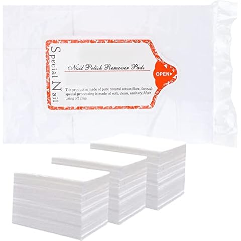 1260 Stück Fusselfrei Nagel Wattepads, Tücher Nagellackentferner, Nagellack Reinigung Pads, Nagel Wischen Baumwolle Pads Cover