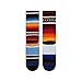 Stance mens Crew Curren St Crew Socks, Red, Medium US
