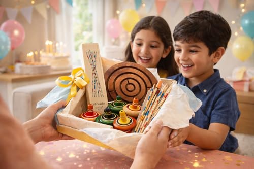 Image of Mikado - Wooden 31 Pickup Stick - Family Indoor & Outdoor Game - Hand Made Toy for Kids - Pack of One Pcs (Combo-3)