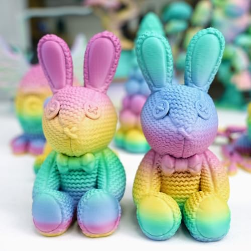 Image of Gratkit Matte Rainbow PLA Filament 1.75mm, Color Change 3D Printer Filament, + /-0.03mm, Multicolor Gradient 3D Printing Filament High Speed Matte Rainbow Grape Crush