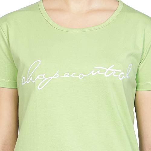 Image of Club A9 Women Cotton Regular Fit T-Shirt and Shorts Night Suit | Two Piece Set