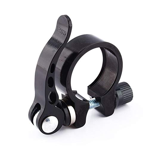 VGEBY Fahrrad Sattelklemme mit Schnellspanner Klemmring und Schnellverschluss Passend für 30,4/30,8/31,6mm Mountainbike Fahrräder (Farbe : Black-31.8) (34.9mm)