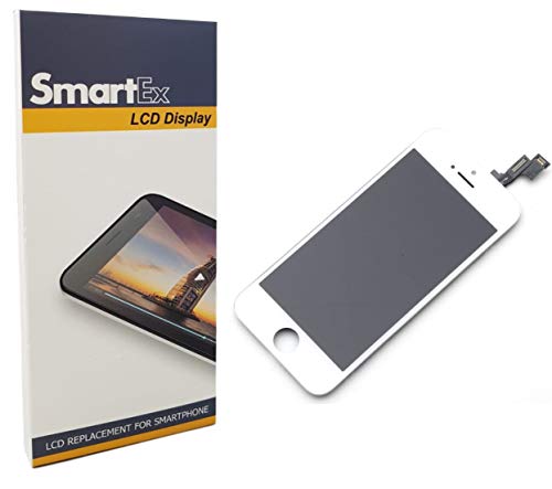 Smartex® New Écran LCD Blanc Compatible avec iPhone SE/Display LCD Retina et Vitre Tactile