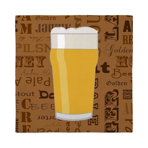 CafePress Types of Beer Series Print 2 Queen Duvet Cover, Printed Comforter Cover, Unique Bedding