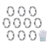 uxcell 6704ZZ Deep-Groove Ball Bearings for Rollers, 20mm x 27mm x 4mm Seal Bearings with Fiber Gloves, Double Metal Sealed Bearing Steel Skateboard Bearings 10Pcs