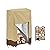 Cozzka 17 Inch Outdoor Firewood Log Rack Cover Heavy Duty Waterproof Protection Cover for 2 Tiers Small Firewood Log Storage Rack Holder (Log Rack not Included)