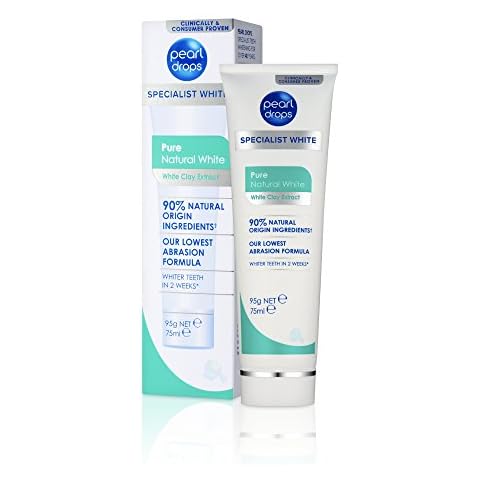 Pearl Drops - Pure Natural White Toothpolish - with White Clay Extracts , 75 ml Cover