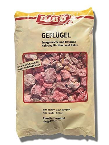 DIBO Geflügel, 3 x 2.000g-Beutel, Tiefkühlfutter, gesunde, natürliche Ernährung für Hunde und Katzen, Barf Fleisch