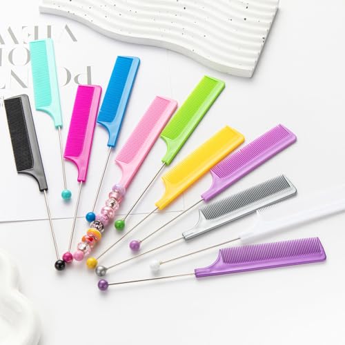 Pack de 12 Peines Plásticos con Barra para DIY Estilistas miniatura 6