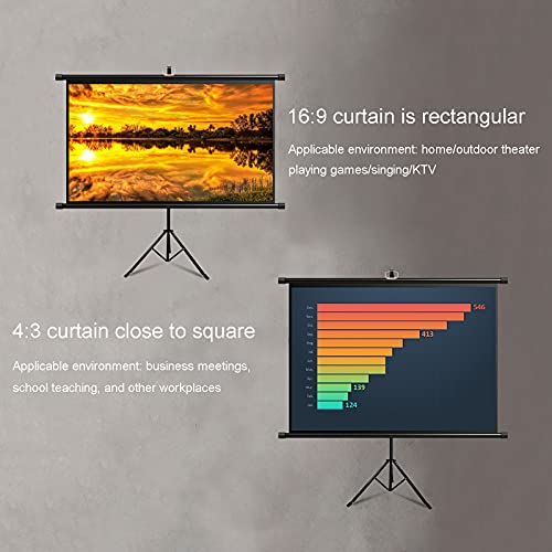 Pantalla portátil para proyector con trípode 72 pulg 16:9 miniatura 5