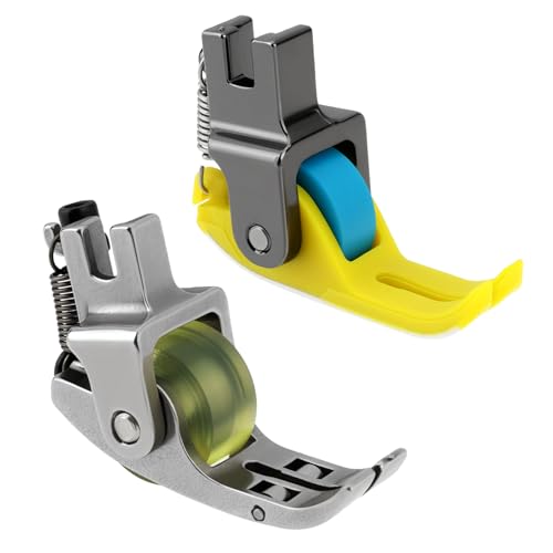 2 Piezas Pie Prensatelas Rodillo para Máquina de Coser Industrial miniatura 1