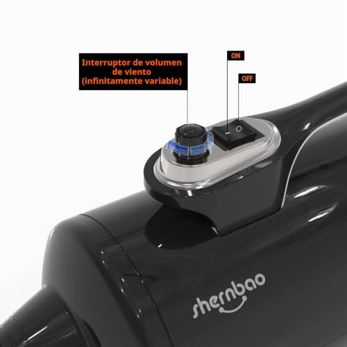 Shernbao DHD-2400T Sopladora Profesional para Perros 6 HP - Imagen 3