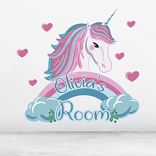 Vinilo Decorativo Unicornio para Pared Rosa miniatura 4