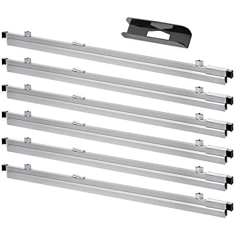 Adir Blueprint Clamp 24 Inches - Blueprint Clips, Blueprint Binding Strips, Architectural Blueprint Binders for Blue Print Organizers, Poster, Maps & Construction Plan Holder (Pack of 6) Cover