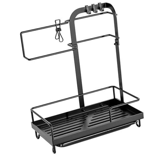 PLCPDM Pan Desagüe Desmontable Fregadero Cocina Organizadores para Almacenamiento Encimeras Cepillos Colgantes Sponges Diseños Accesorios