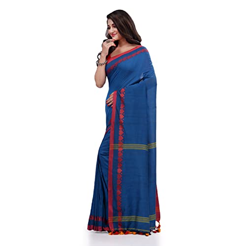 Image of dB DESH BIDESH Women`s cotton saree for woman handloom cotton georgette silk party, wear latest, loveria new, collection farewell soft mulmul linen cotton sarees for women with unstitched blouse