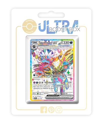 Trioxhydre ex 223/191 Full Art Téracristal Secrète - Ultraboost X Écarlate et Violet 8 Étincelles Déferlantes - Coffret de 10 Cartes Pokémon Françaises