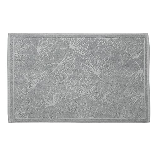 Tapis de bain bio ultra absorbant Cytea gris clair pour pieds au sec