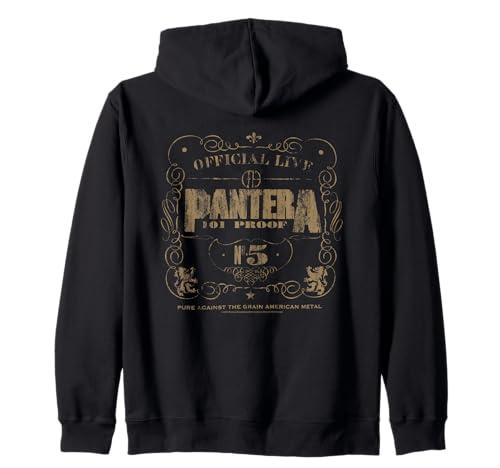 Pantera 101 Proof Skull Rock Music Band Zip Hoodie