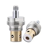 Faucets Stem Compatible with 6N-7H (17017), Hot Water Stem with Bonnet & Cap for 2-Handle Kohler Tub and Shower Faucets, 1-Pack