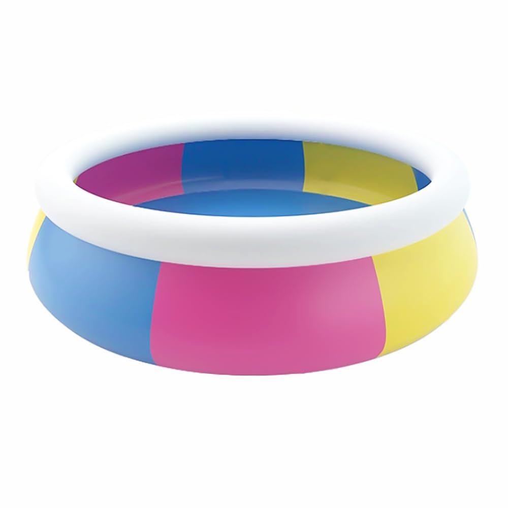 Fayelong Piscina Gonfiabile Tricolore Per Bambini E Adulti Grande Piscina Portatile Da Esterno Per Famiglie, Giardino, Spazi Aperti E Feste Acquatiche Estive (10ft X 30in)
