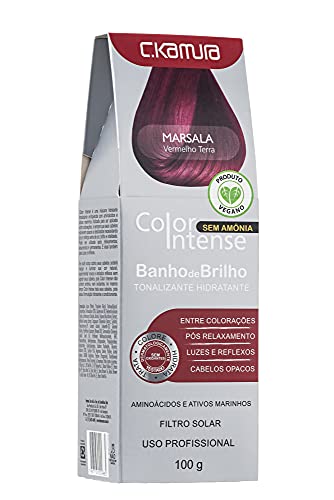 Tonalizante Hidratante Banho de Brilho Marsala, C.Kamura, 100 Ml