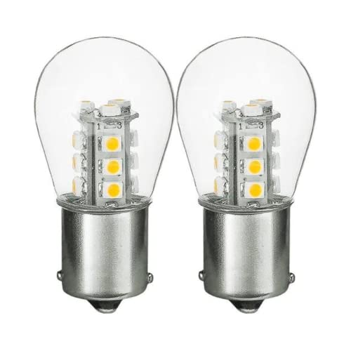 Lámpara LED interior BA15S 1156 12V 3000K 2 Pack miniatura 1