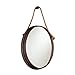 SEI Furniture Melissa Round Decorative Wall Mirror, Rust