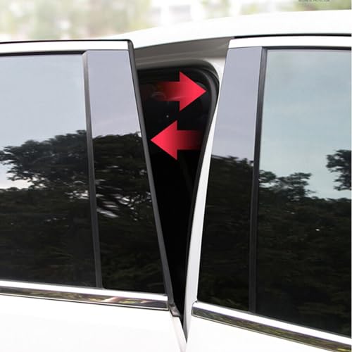 Cubierta cromada para postes Aveo Hatchback 2011-2015 adhesivo ventana 5