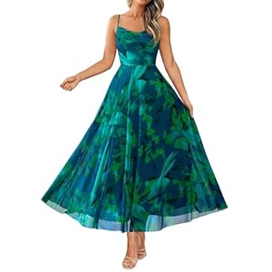 BTFBM Women Summer Floral Maxi Dresses Elegant Spaghetti Strap Dress Printed Party Dress Beach Long Dresses