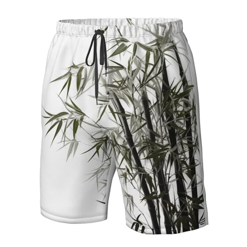 Asian Tree Men's Swim Trunks Quick Dry Board Shorts with Pockets Casual Drawstring Beach Shorts4