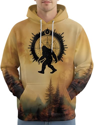 Image of PAGYMO Graphic Hoodies for Men Funny Novelty Pullover Hooded Sweatshirt | Funny 3D print, cool novelty design, colorful pattern, mens graphic pullover hoodie, sarcastic style, funky winter fashion