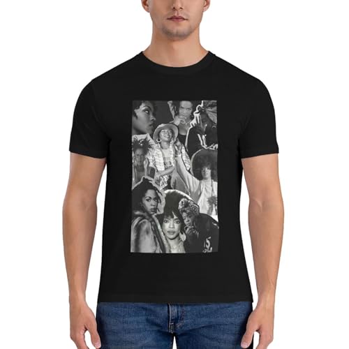 Man Short Sleeve Crew Neck Tees for Lauryn and Hill Tops Breathable Tshirts-4