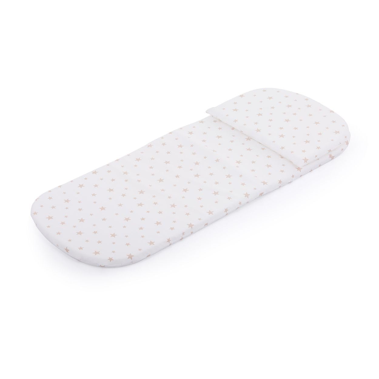 Chipolino Matelas pour poussette Oreiller motif étoiles respirant universel, coloris:beige
