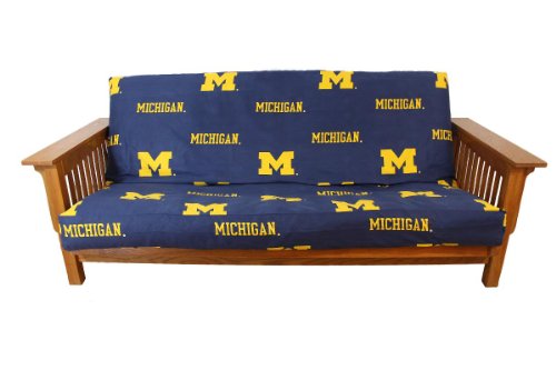 College-Covers-Everything-Comfy-Michigan-Wolverines-Futon-Cover-Full-54-x-76-x-6-Size-Fits-6-and-8-Mats College Covers Everything Comfy Michigan Wolverines Futon Cover Full 54 x 76 x 6 Size Fits 6 and 8 Mats