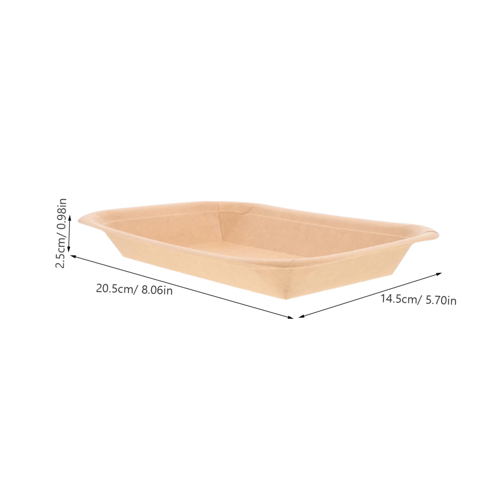 Beavorty 50Pcs Disposable Paper Food Trays Durable Serving Plates for Seafood Bbq Crab Parties and Events for Restaurants and Gatherings