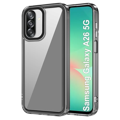 Image of Zapcase Back Case Cover for Samsung Galaxy A26 5G | Compatible for Samsung Galaxy A26 5G Back Cover | Case Cover with Camera Protection | (TPU + PC | Translucent Black)
