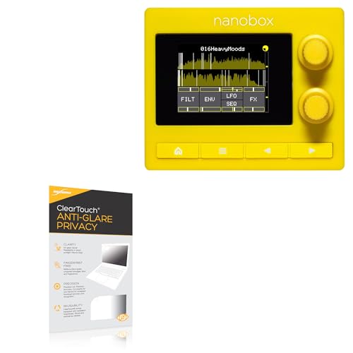 BoxWave Screen Protector Compatible with 1010music Nanobox Lemondrop - ClearTouch Anti-Glare Privacy (2-Pack), Privacy Screen Protector Flexible Film Anti-Glare