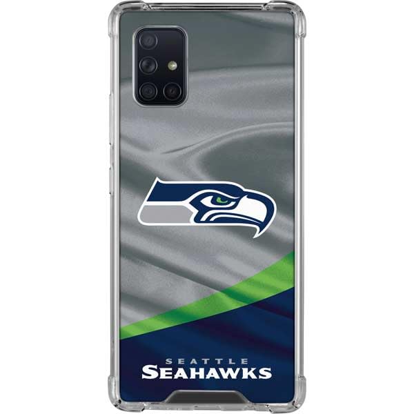 Skinit Clear Phone Case Compatible with Galaxy A71 5G - Officially Licensed NFL Seattle Seahawks Design
