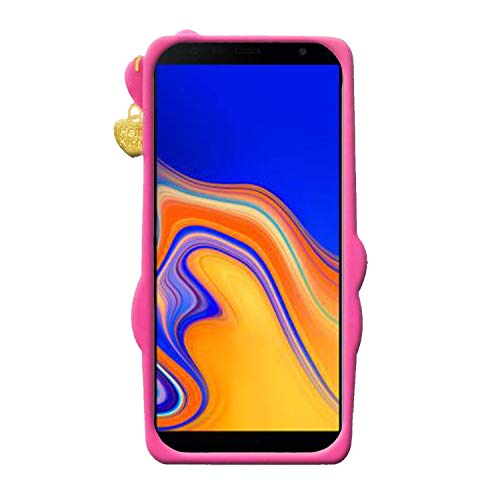 Image of Unirock Hello Kitty Back Case Cover for Samsung Galaxy J6 Plus| 3D Cute Hello Kitty Case |Soft Silicone Rubber Back Cover with Pendant Kitty Cover for Samsung Galaxy J6 Plus (Pink)
