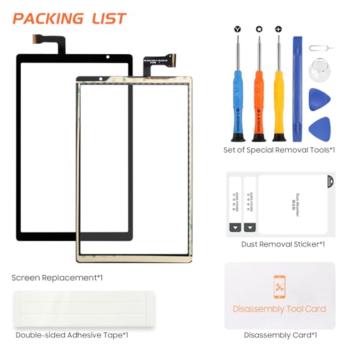 for Vortex Tab 10M/T10M Screen Replacement 10.1" for Vortex Tab 10M Touch Screen for Vortex Tab T10M Digitizer Replacement Glass Sensor Black with Tools