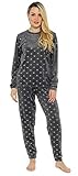 ✔ WUNDERSCHÖNE GESCHENK FÜR GLÜCKLICHE FRAUEN --- Ein sehr ausgezeichnete Geschenk für Frauen, entweder ist es für ein Geburtstag, Weihnachten oder Muttertag, diese Hausanzug Damen Set ist eine großartige Idee, wenn Sie ein süßes Geschenk für Ihre Frau, Mutter, Tochter, Schwester!