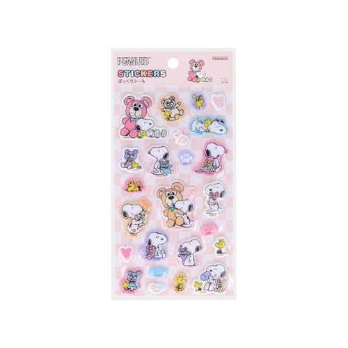 サンスター文具(Sun-Star Stationery) スヌーピー グッズ シール ぷっくり パステル S8814600
